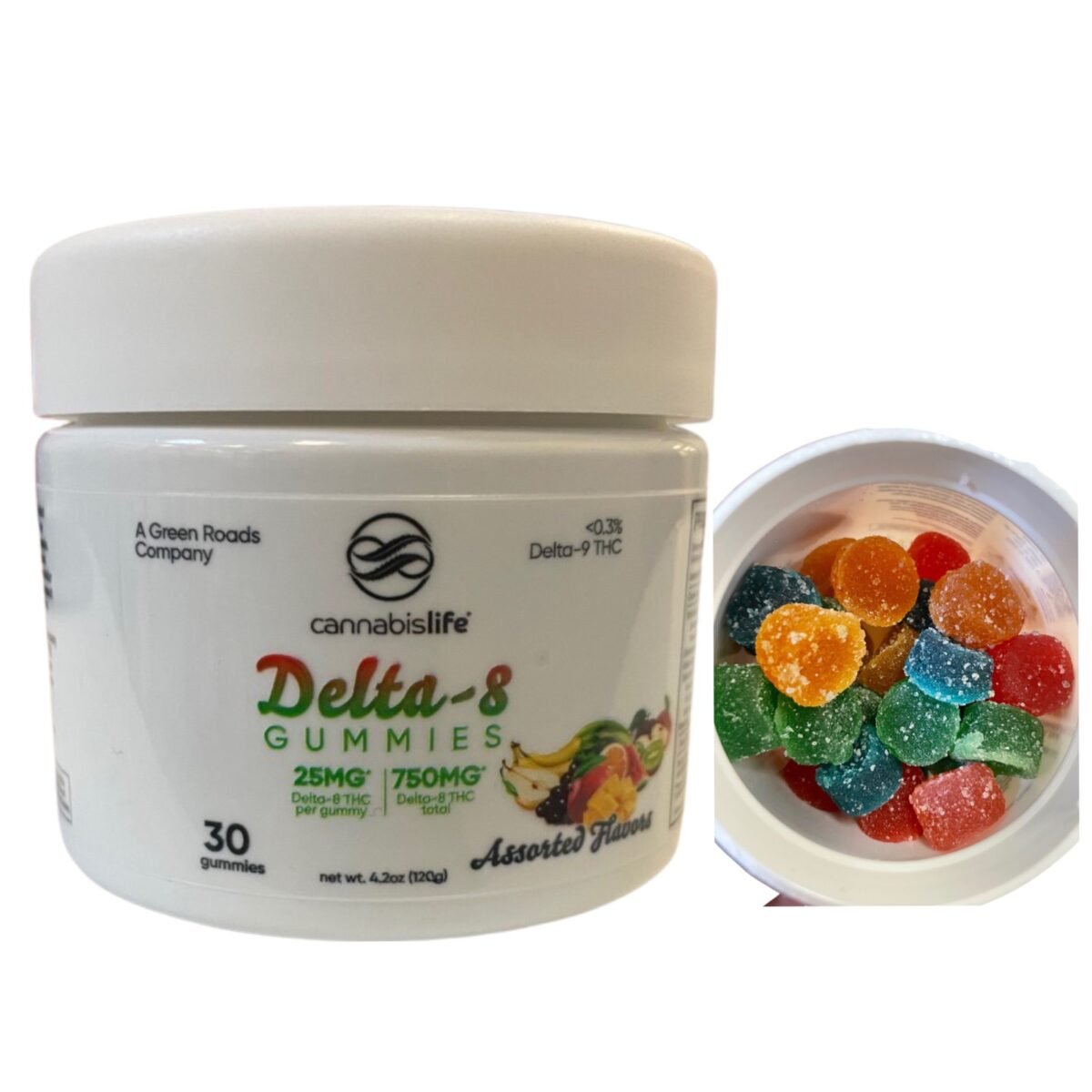 Assorted Flavors Delta-8 Gummies - (30ct) 750mg In Pakistan