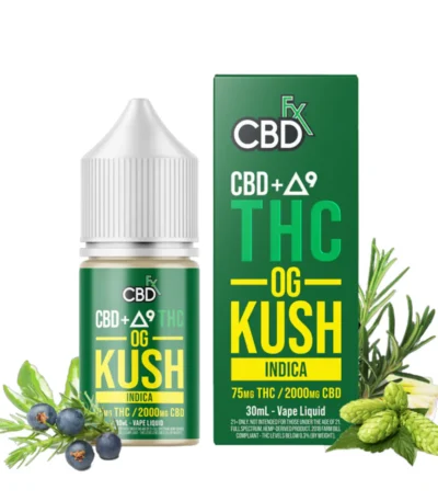 Delta-9 THC CBD Vape Juice OG Kush (Indica) In Pakistan