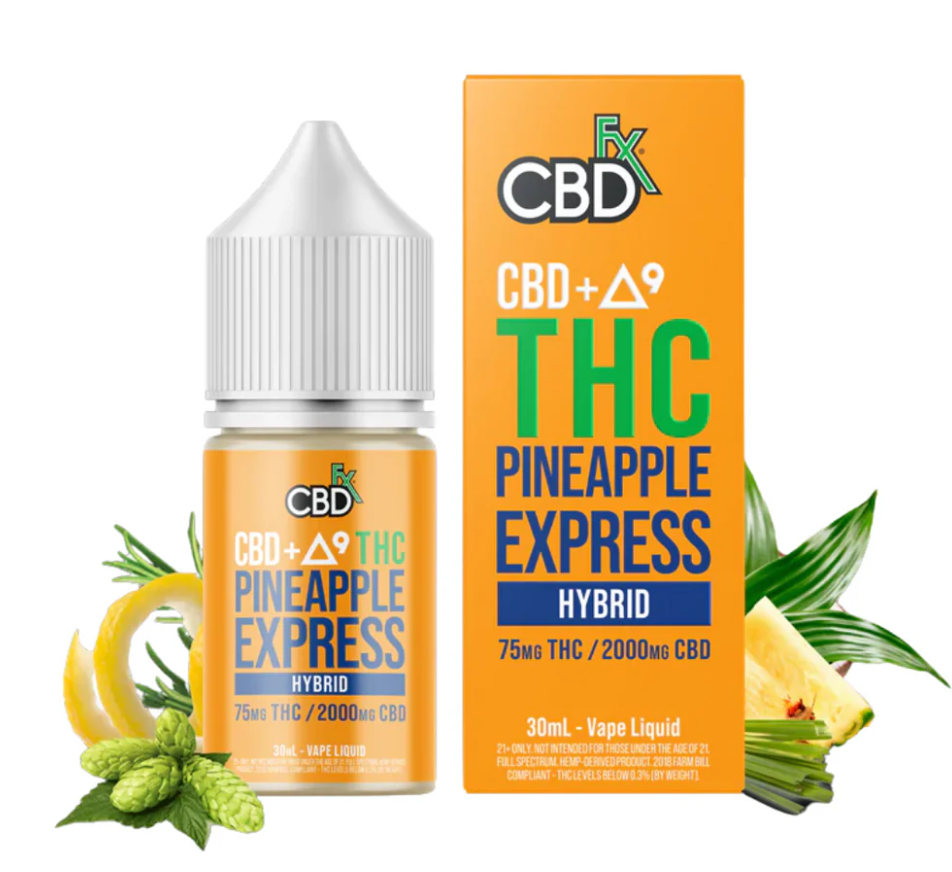 Delta-9 THC + CBD Vape Juice Pineapple Express (Hybrid)