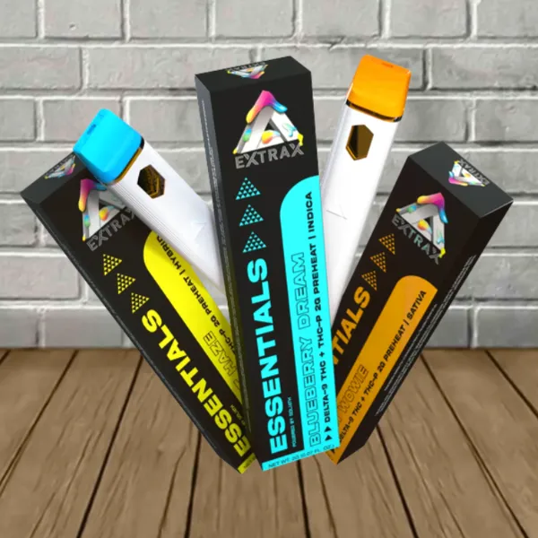 Delta Extrax Essentials By Goliath D9 + THCP Preheat Device + 2g Pod