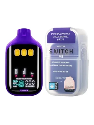 Purple Papaya | Blue Berriez | RZ 11 Boutiq Switch V5 Liquid Live Diamonds Disposable 2G In Pakistan