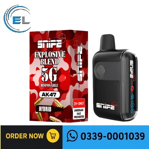 SNIPE THCP EXPLOSIVE BLEND DISPOSABLE 5G - AK47 (HYBRID)