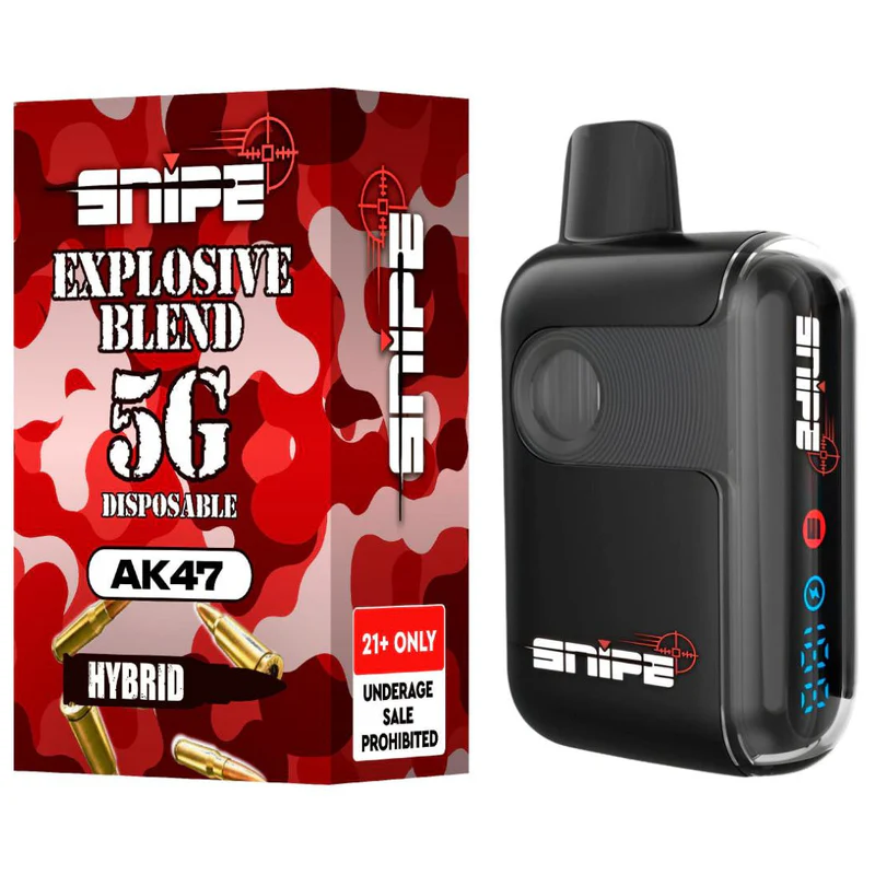 SNIPE THCP EXPLOSIVE BLEND DISPOSABLE 5G - AK47 (HYBRID)