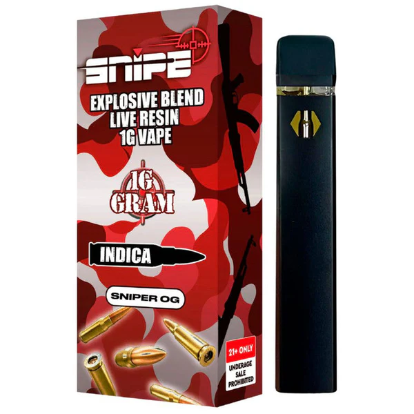 Snipe THCP Live Resin Disposable 1G - Sniper OG - Indica
