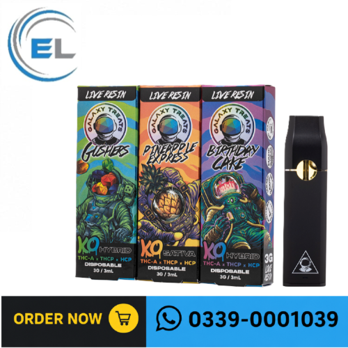 Galaxy Treats KO Blend Live Resin Disposable 3G In Pakistan