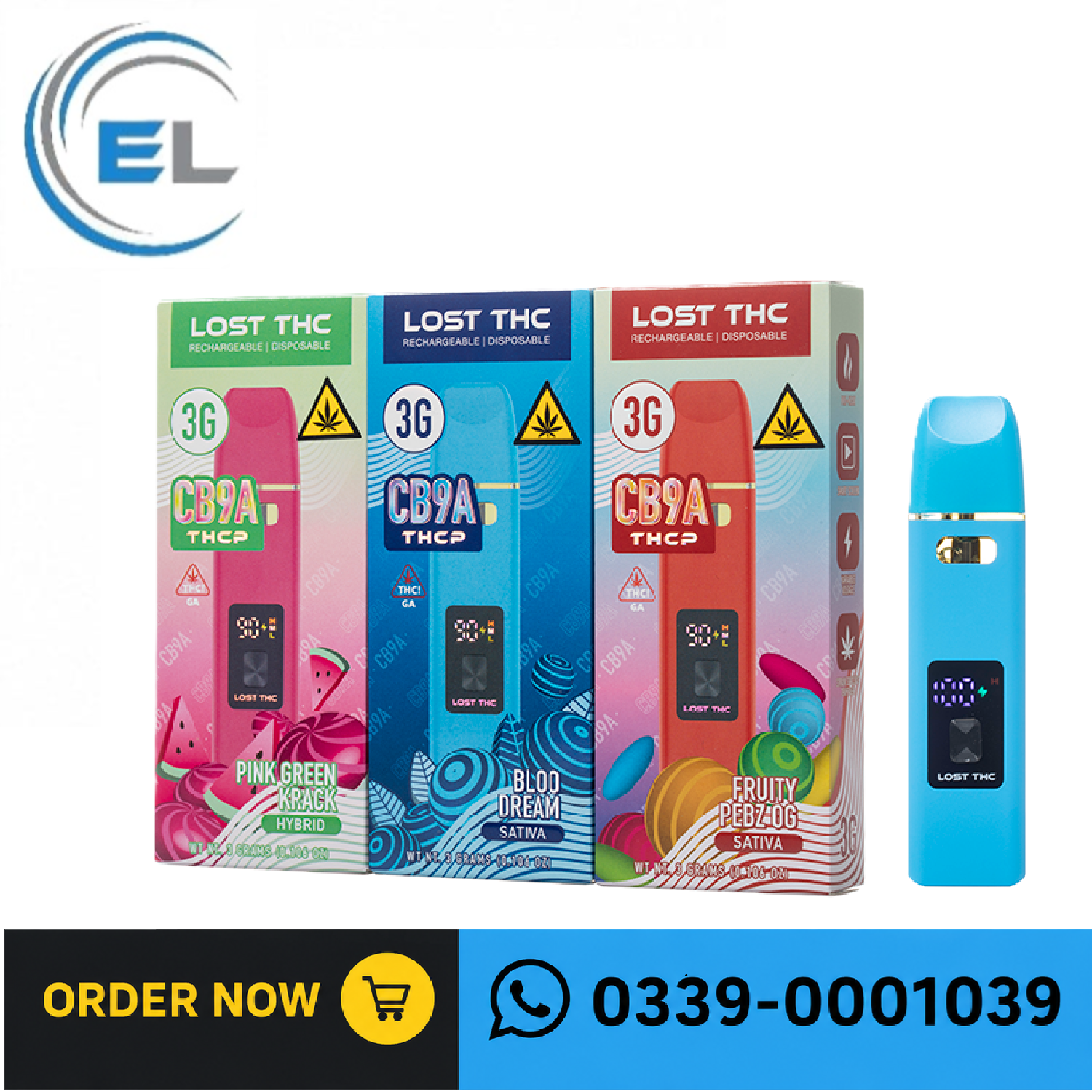 Lost THC CB9A V4 Disposable 3G In Pakistan
