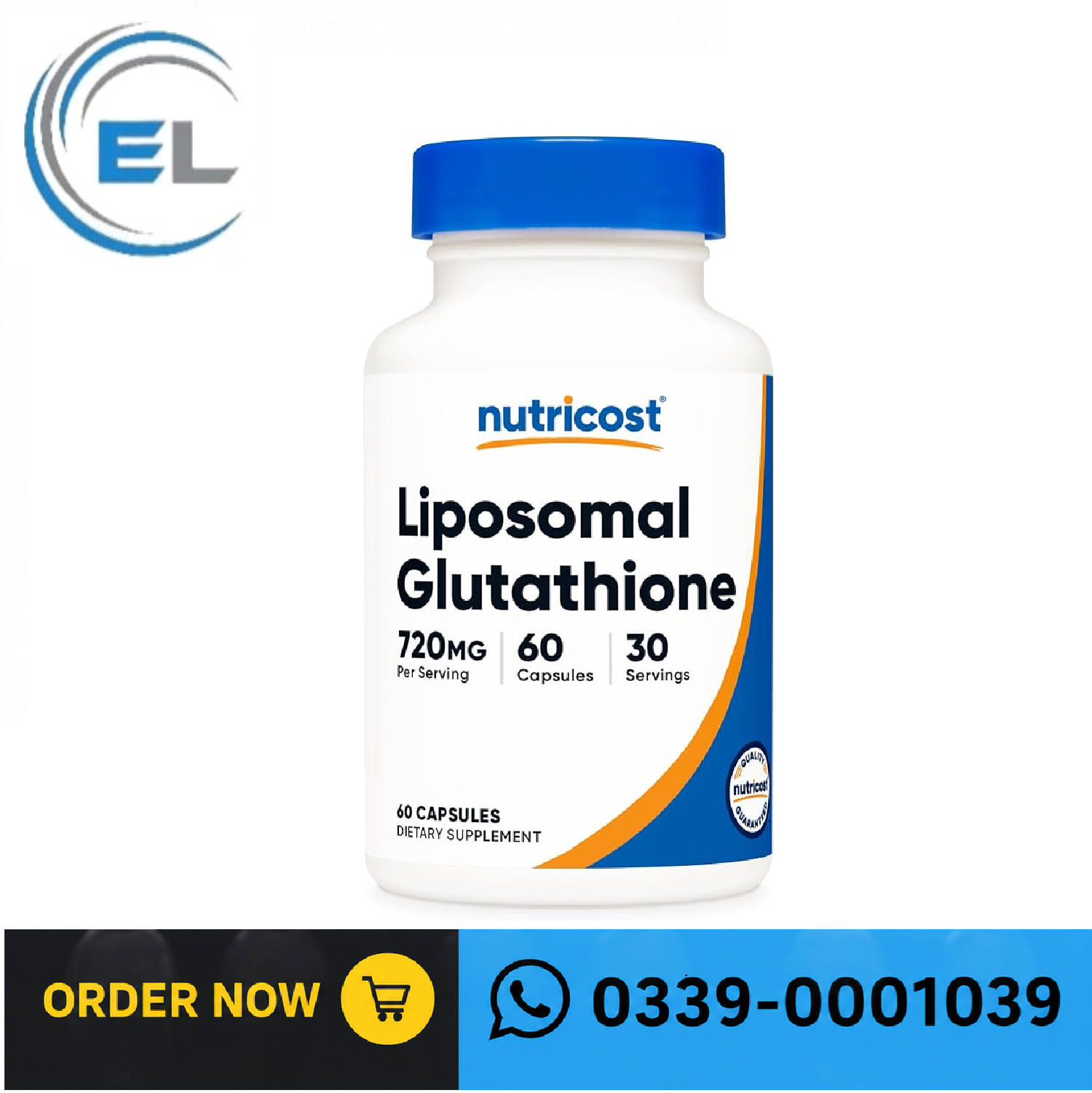 Nutricost Liposomal Glutathione Supplement 60 Capsules In Karachi