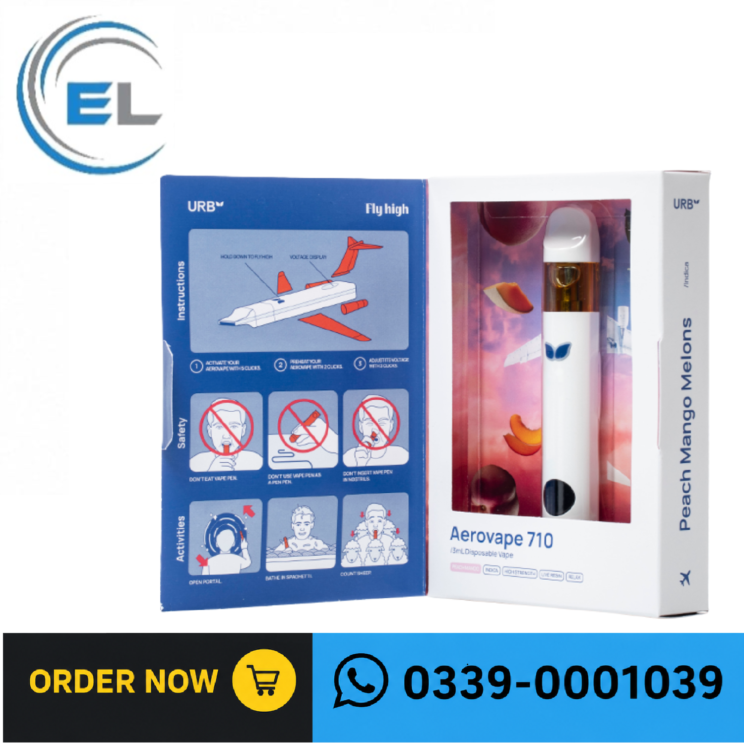 URB Aerovape 710 Relax Blend Disposable 3G In Pakistan