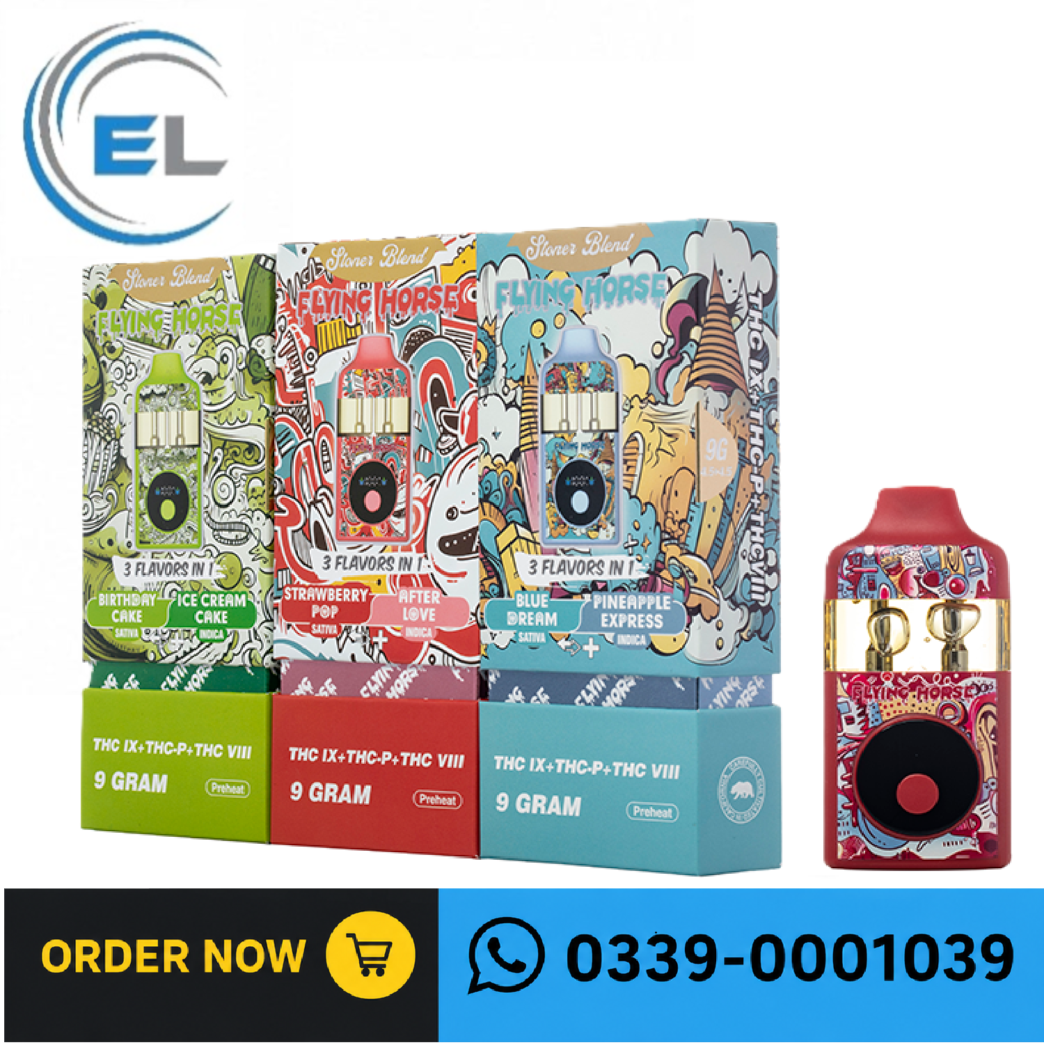 Flying Horse Stoner Blend Disposable 9G In Pakistan